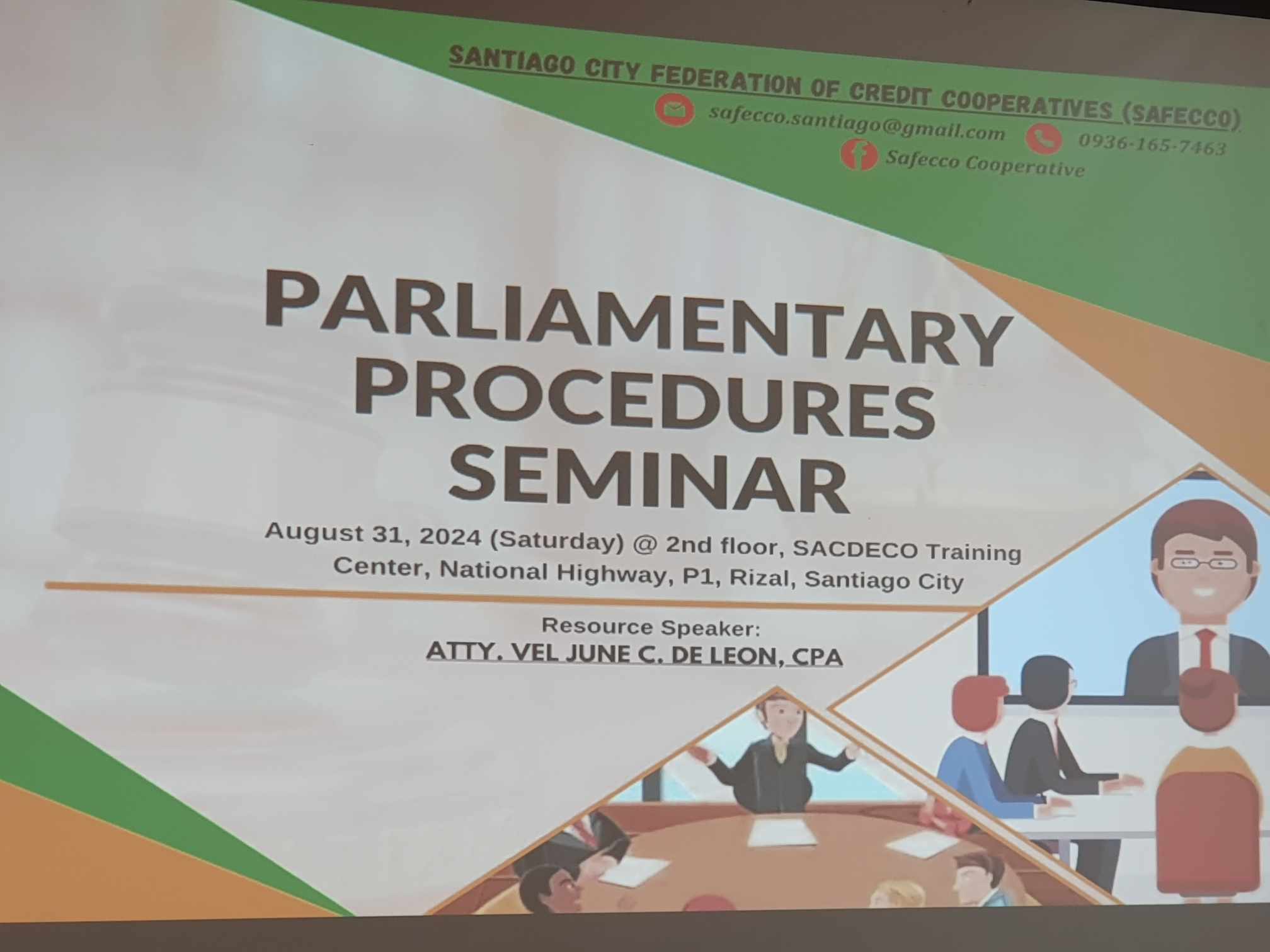 OLLSMPC Attends the Seminar on Parliamentary Procedures Organized by Seafeco